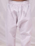 Boy's Beige Printed Jacket With Grey Kurta Pyjama Set